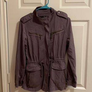 Greyish bomber jacket